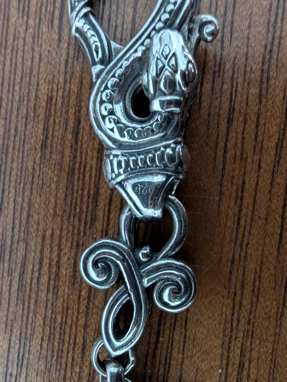 KONSTANTINO Sterling Silver Chain Necklace with Decorative Clasp